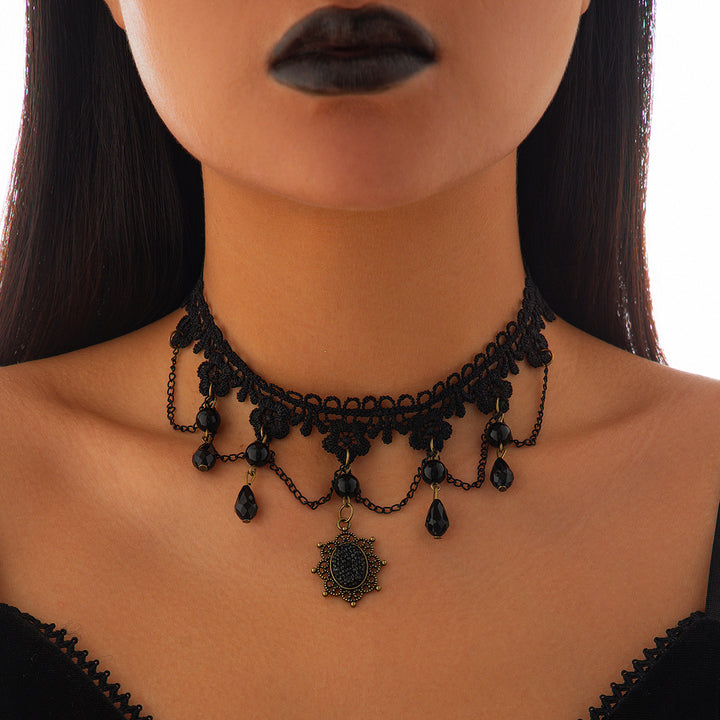 Spider Web Lace Necklace for Halloween - Hot fashionista