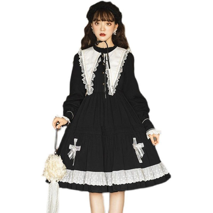 Women's Gothic Lolita Dress - Dark Halloween Princess Full Suit for Autumn & Winter - Hot fashionista