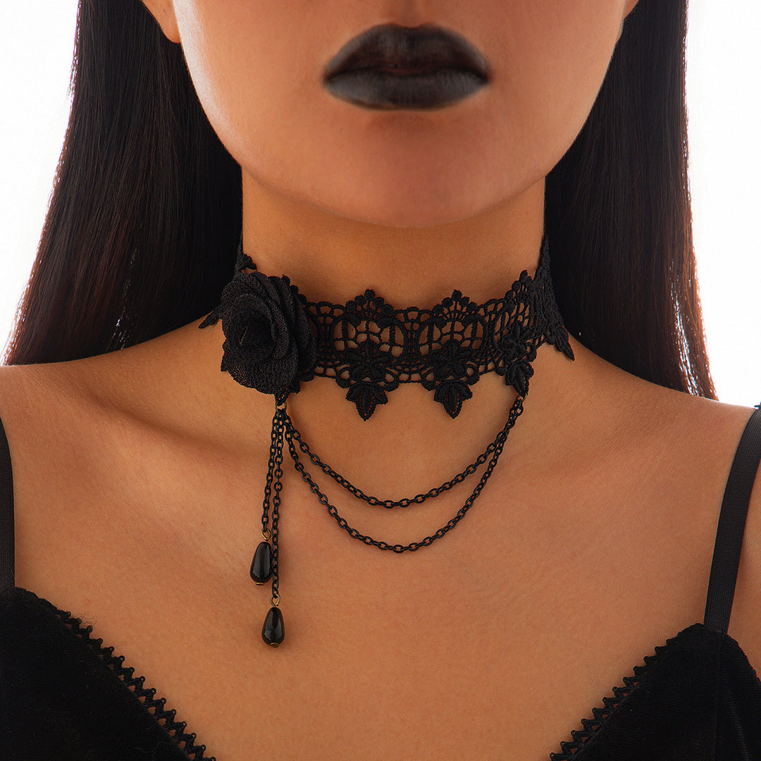 Spider Web Lace Necklace for Halloween - Hot fashionista