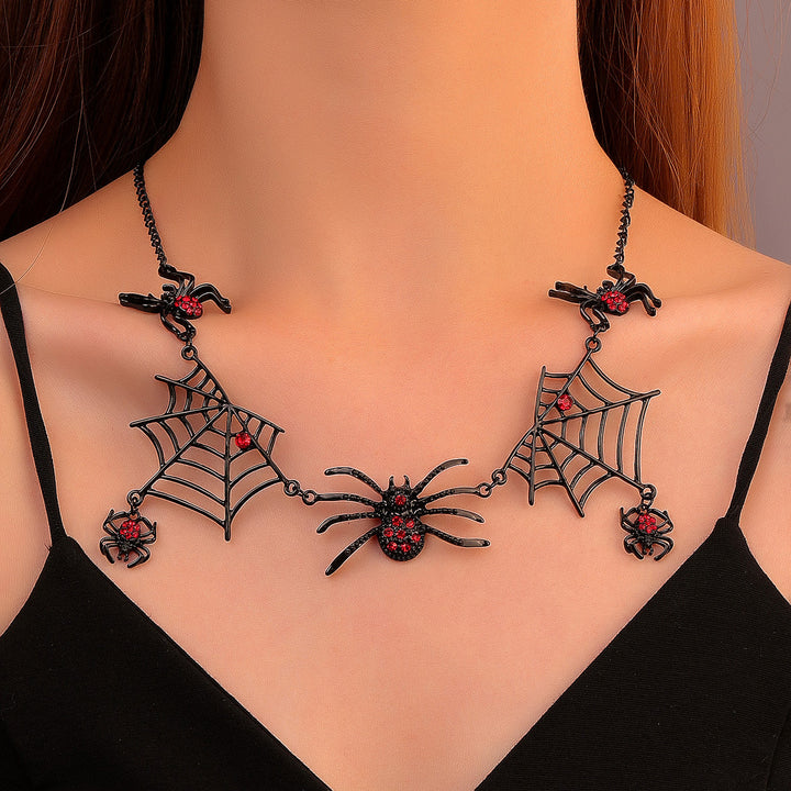 Halloween Creative Spider Necklace Dark Spider Web - Hot fashionista