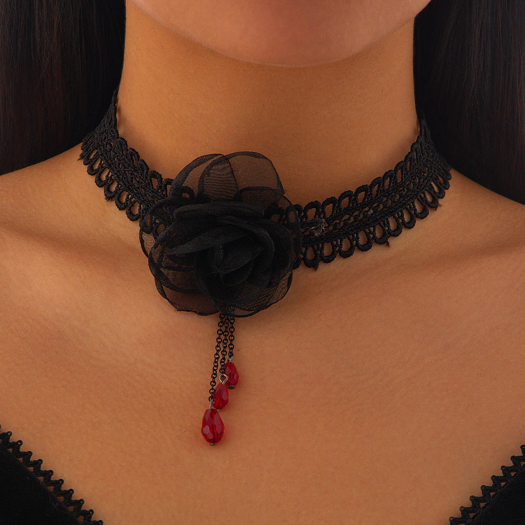 Spider Web Lace Necklace for Halloween - Hot fashionista