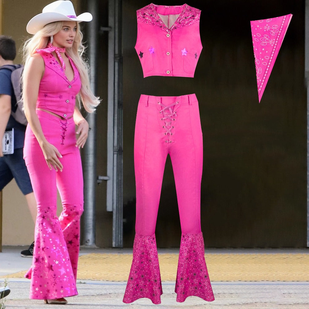 Live-Action Barbie Movie Cosplay - Halloween Barbie Dress & Leggings Costume - Hot fashionista