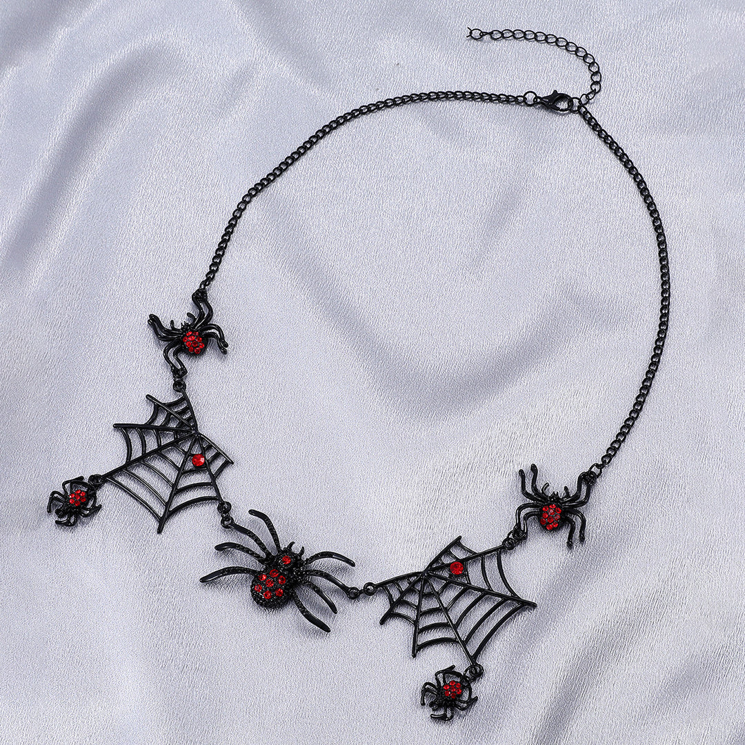 Halloween Creative Spider Necklace Dark Spider Web - Hot fashionista