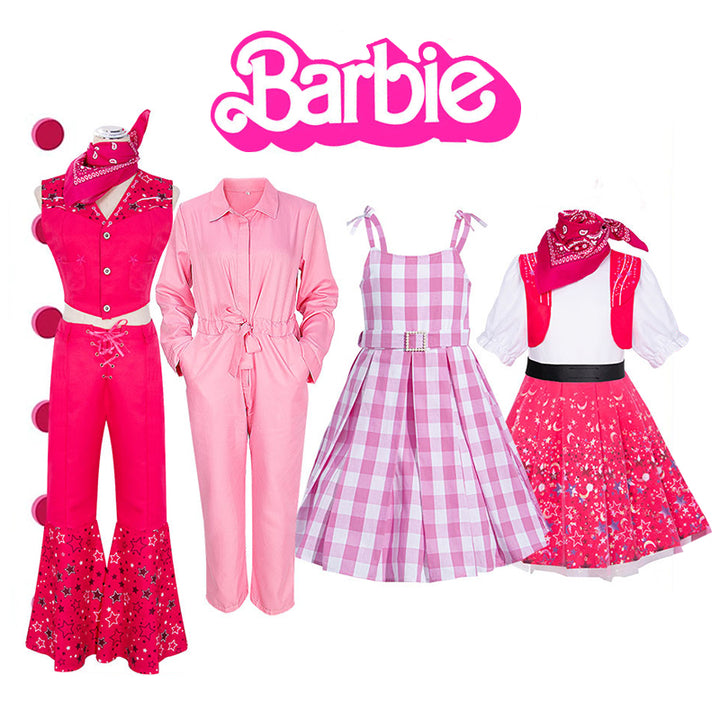 Live-Action Barbie Movie Cosplay - Halloween Barbie Dress & Leggings Costume - Hot fashionista