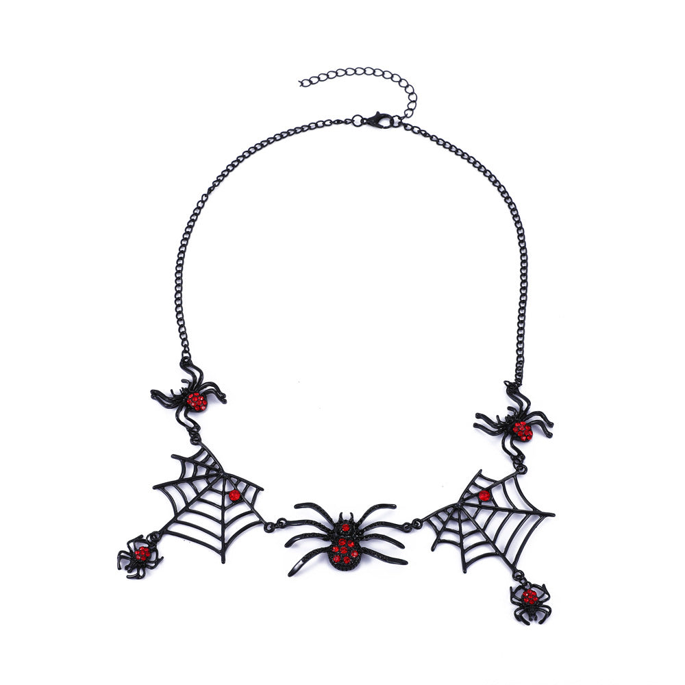 Halloween Creative Spider Necklace Dark Spider Web - Hot fashionista