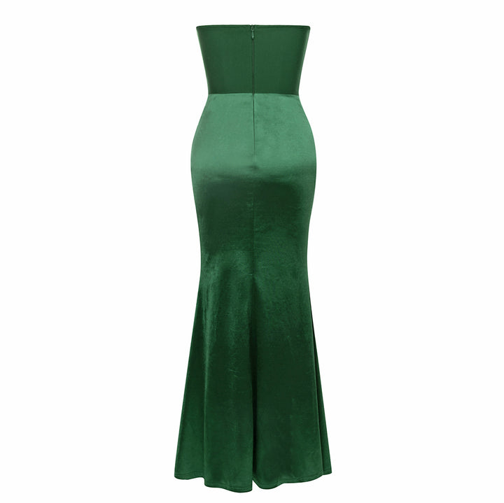 green maxi dress www.hotfashionista.com