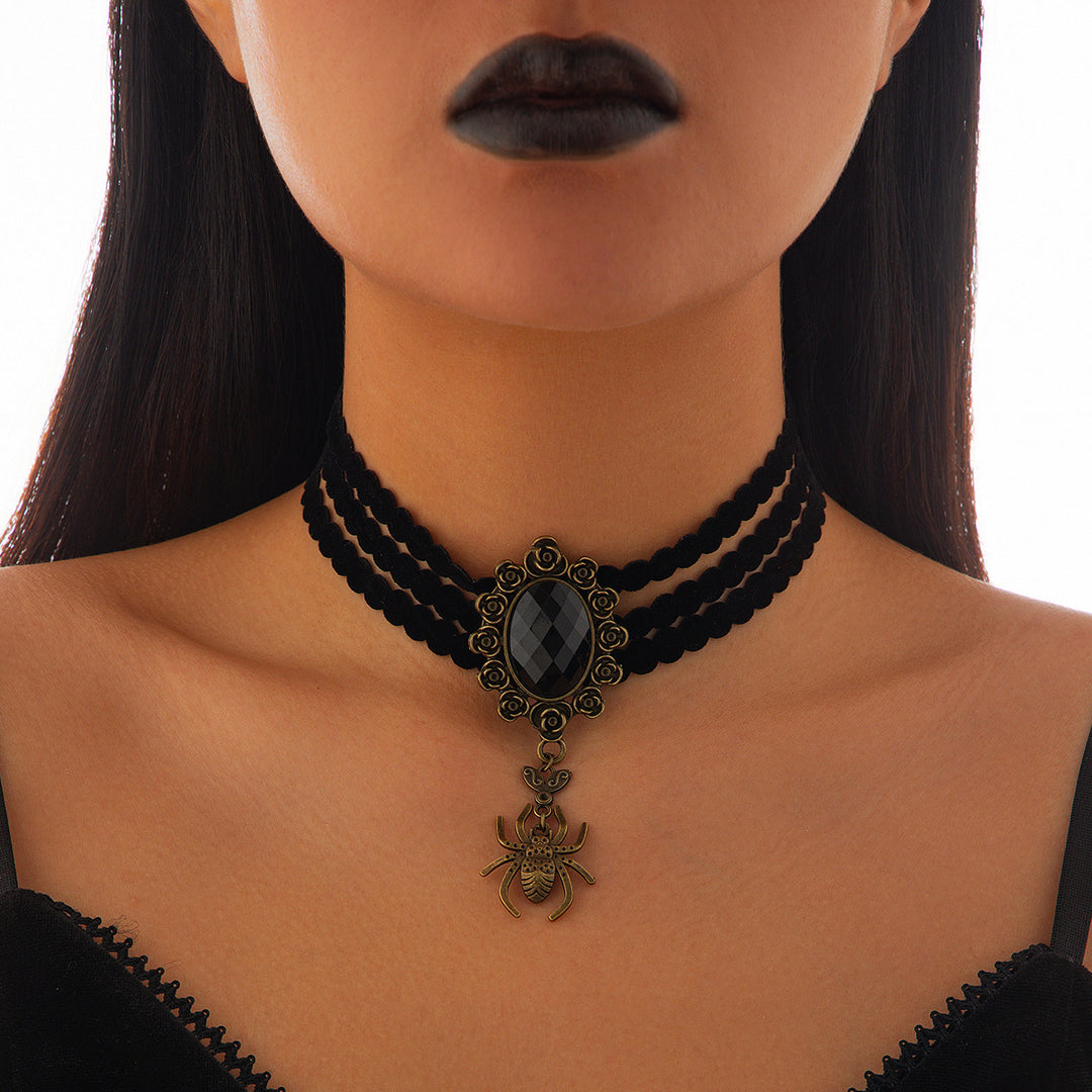 Spider Web Lace Necklace for Halloween - Hot fashionista