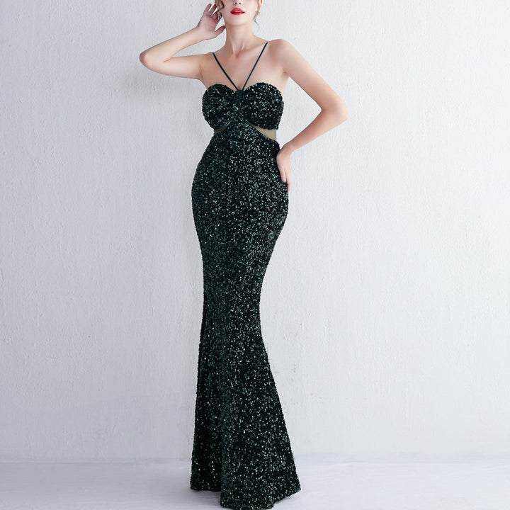 Cora Strapless String With Keyhole Waist Mermaid Dress - Hot fashionista