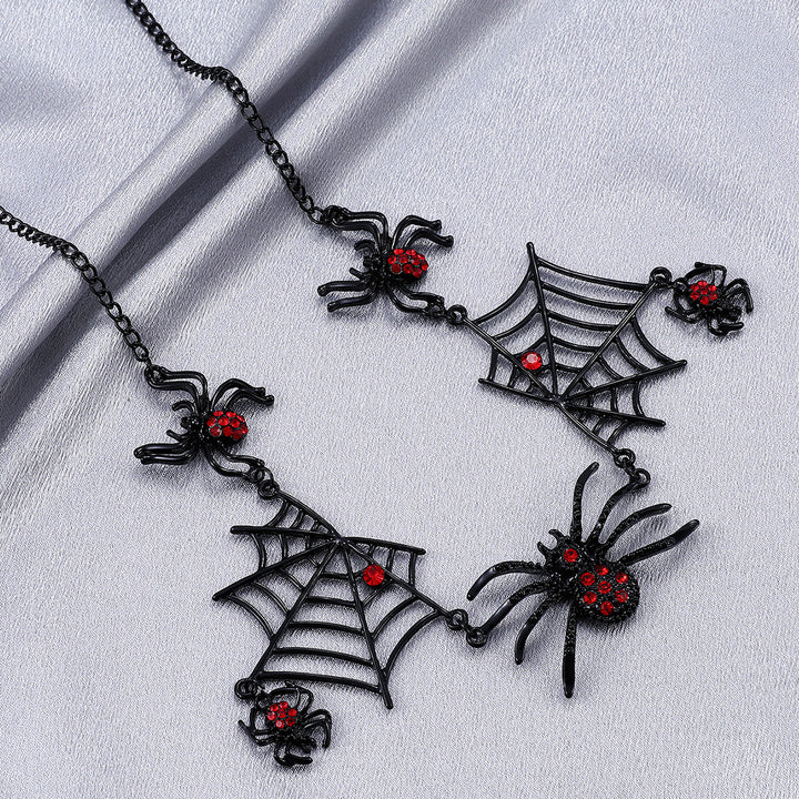 Halloween Creative Spider Necklace Dark Spider Web - Hot fashionista