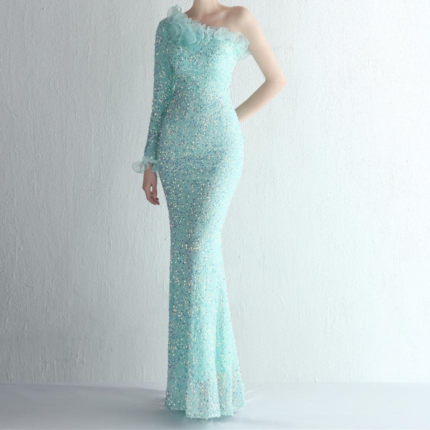 Dorothea Sequined Banquet Evening Maxi Dresses - Hot fashionista