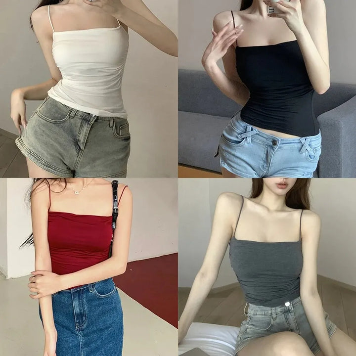 cute thin strap Tops