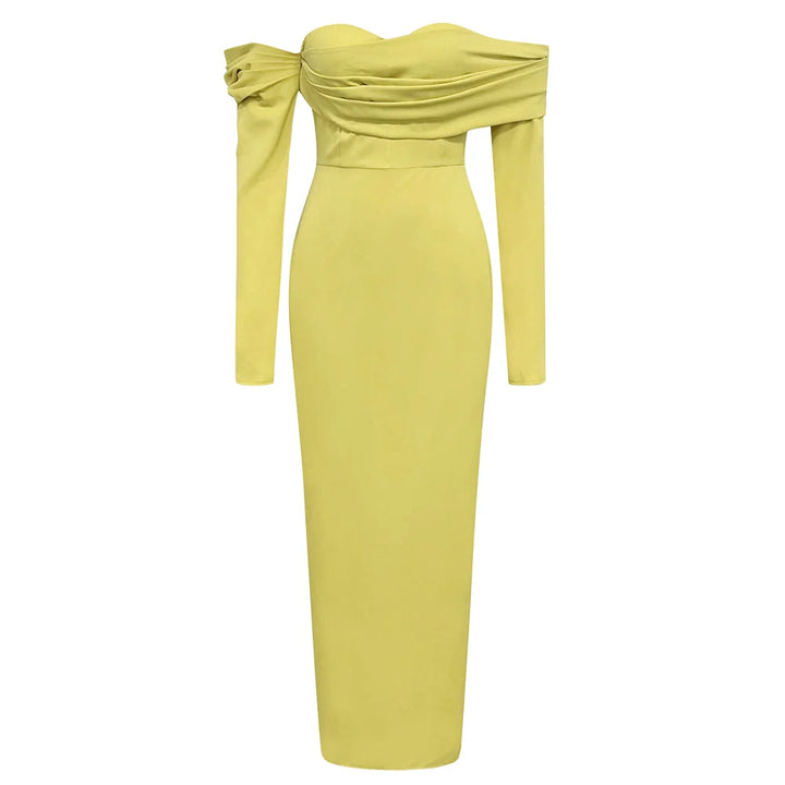 yellow maxi dress www.hotfashionista.com