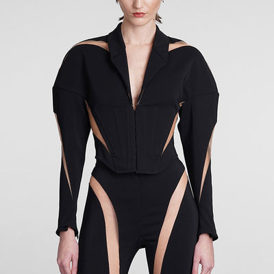 Hot Fashionista Tess Spiral Illusion Corset Jacket Set
