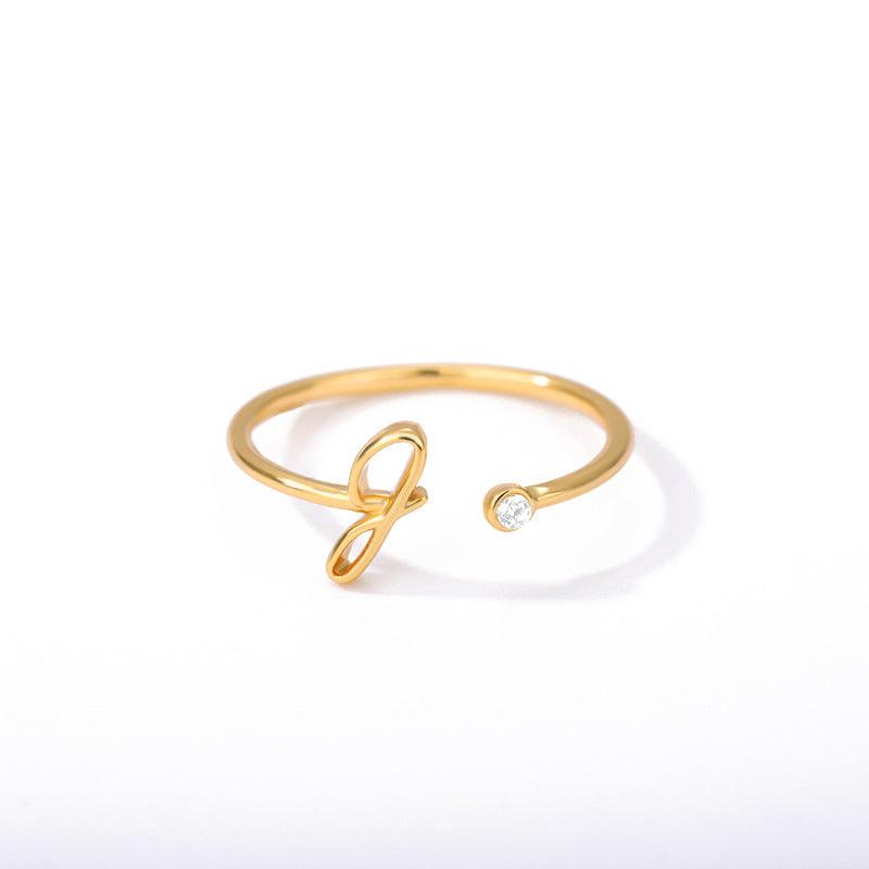 Emory Trinity Alphabet Ring - Hot fashionista