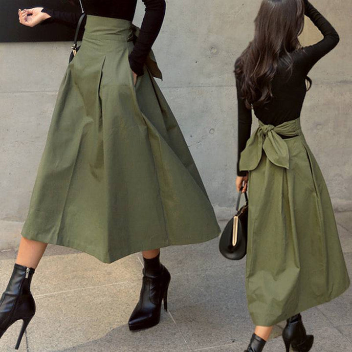 Wild High Waist Bow Slim Skirts - Hot fashionista