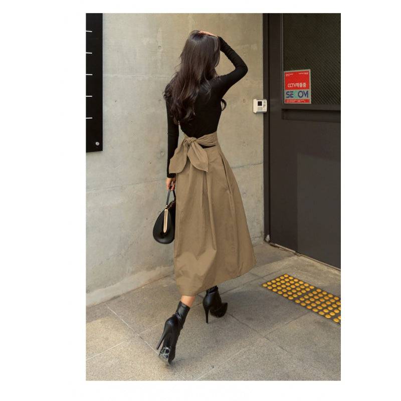 Wild High Waist Bow Slim Skirts - Hot fashionista