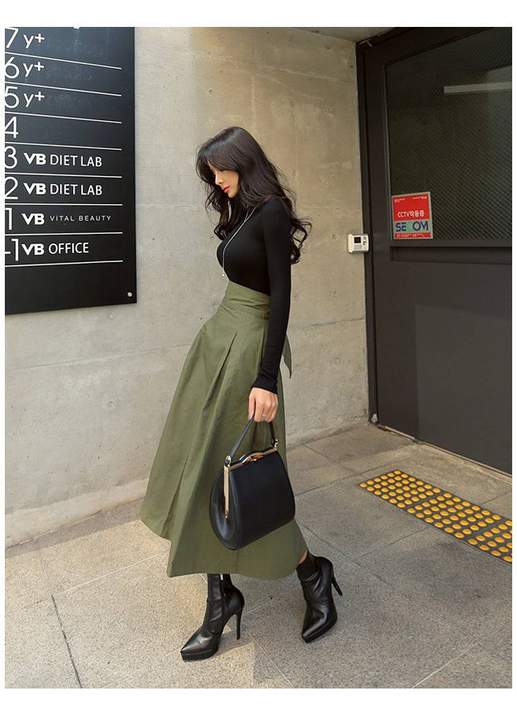 Wild High Waist Bow Slim Skirts - Hot fashionista