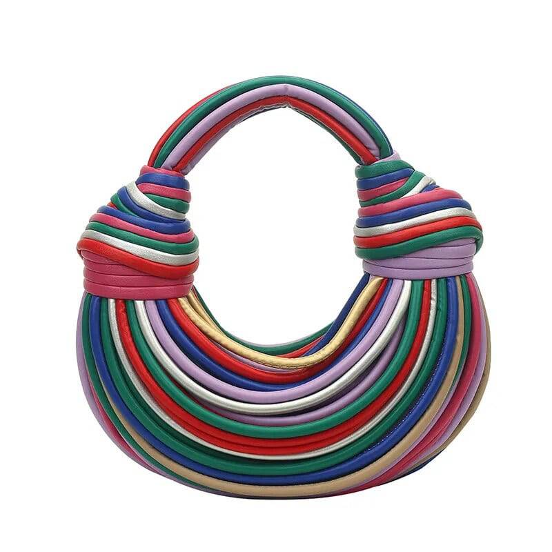 Rainbow Noodles Shaped Underarm Bag - Hot fashionista