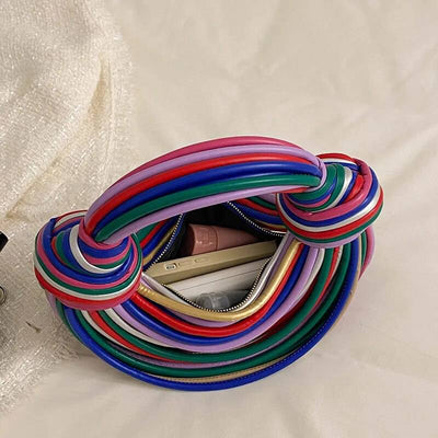 Rainbow Noodles Shaped Underarm Bag