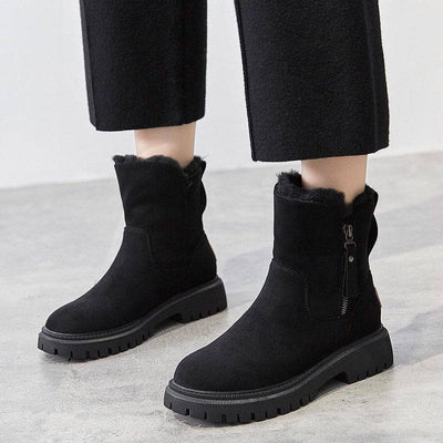 Bottes de neige pour femmes chaussures d'hiver en cachemire pour femmes bottes chaudes chaussures en coton bottes pour femmes