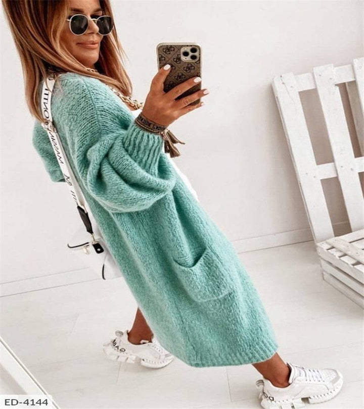 Cardigan sweater women's coat new loose knit autumn/winter top - Hot fashionista