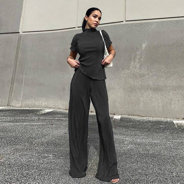 Mai High waisted comfy casual set - Hot fashionista