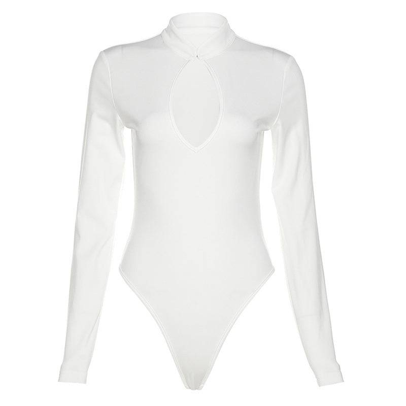 Autumn Long Sleeve Cut Out Bodysuit - Hot fashionista