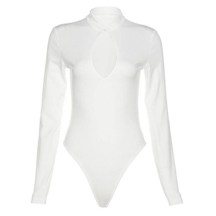 Autumn Long Sleeve Cut Out Bodysuit - Hot fashionista