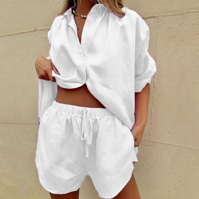 Aby Linen short set - Hot fashionista