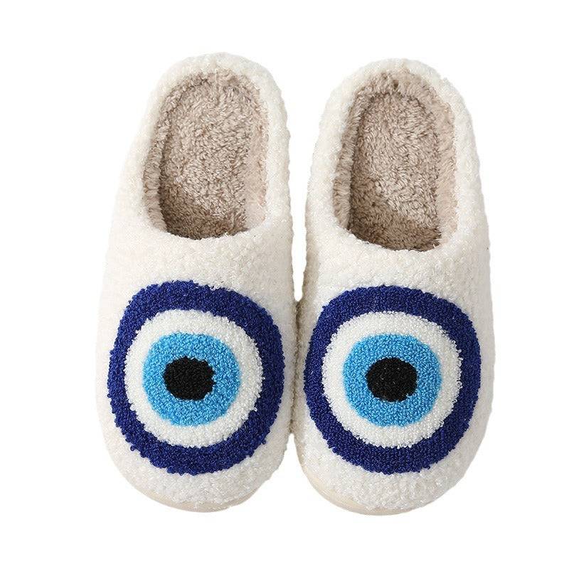 Warm and comfortable winter cotton slippers for couples, indoor cotton slippers with thick soles and soft soles, thickened anti