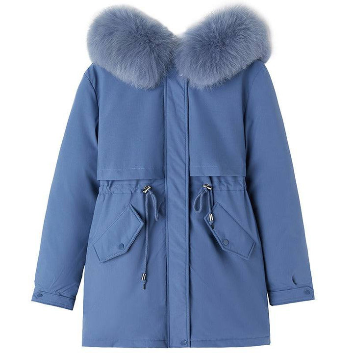 Mai long sleeves fluffy feather hoodie jacket - Hot fashionista