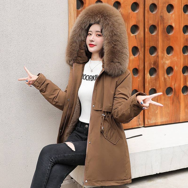 Mai long sleeves fluffy feather hoodie jacket - Hot fashionista