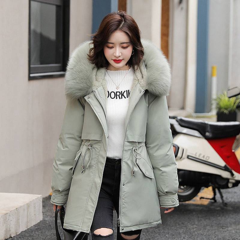 Mai long sleeves fluffy feather hoodie jacket - Hot fashionista