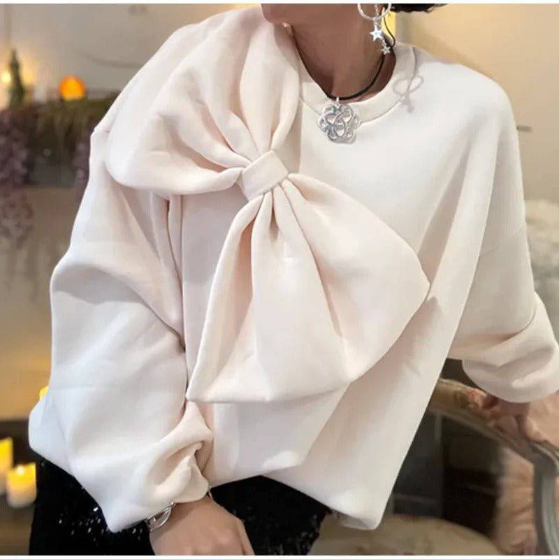 Women's shirt with elegant bow