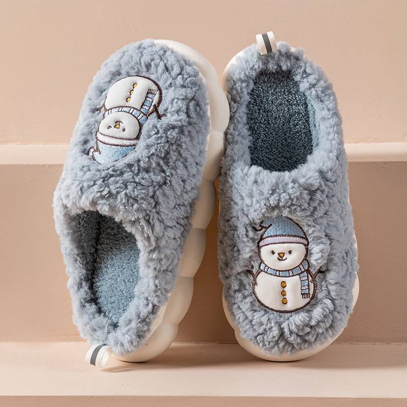 Cute Snowman Slippers Thick-Soled Anti-slip - Hot fashionista