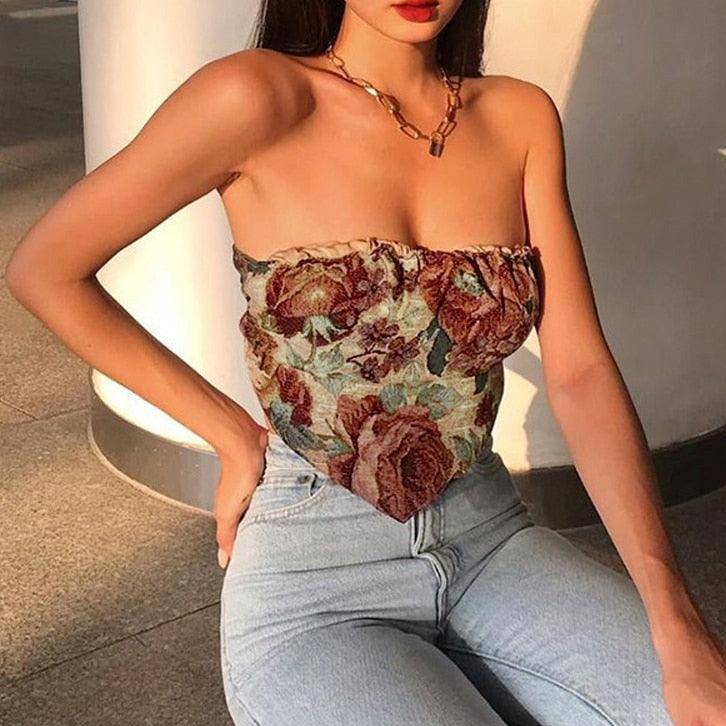 Julia Floral Bandana Top - Hot fashionista