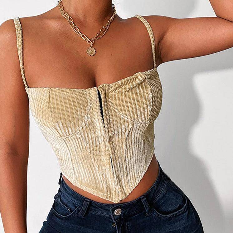 Yasmin Corduroy Corset Top