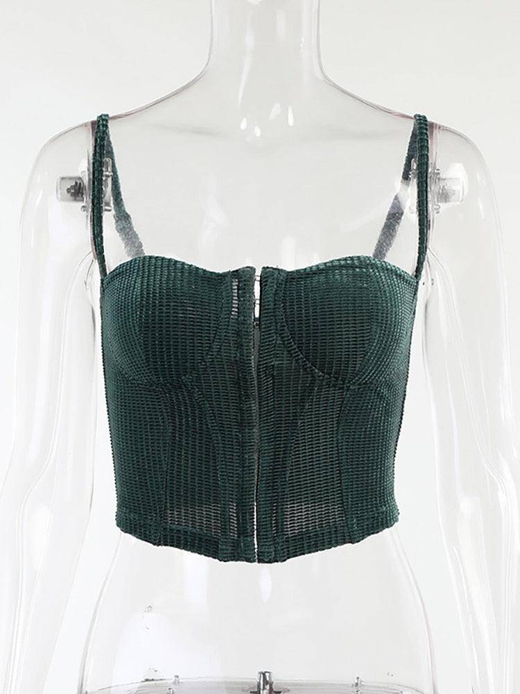 Yasmin Corduroy Corset Top