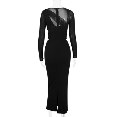 Robe longue asymétrique découpée Zara 