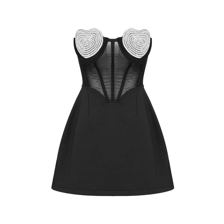 Pia Crystal Heart Dress - Hot fashionista