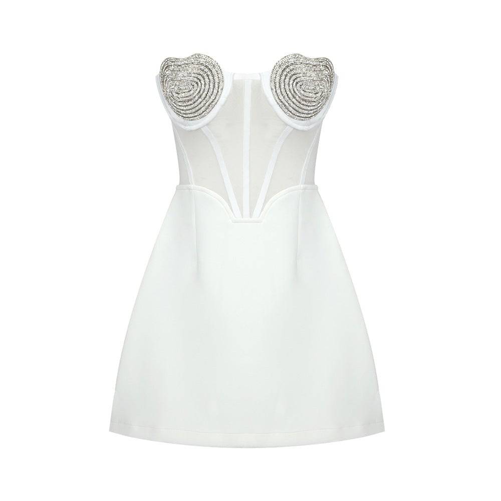 Pia Crystal Heart Dress - Hot fashionista