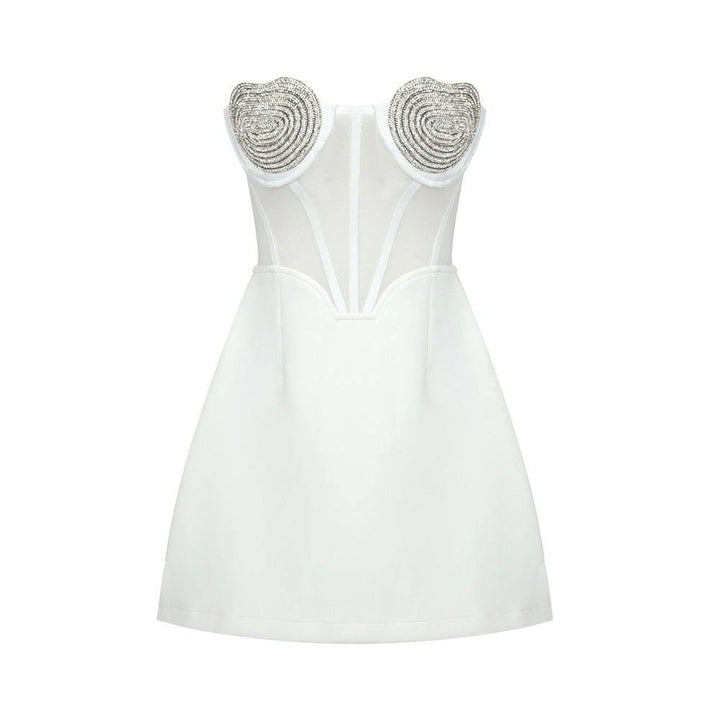 Pia Crystal Heart Dress - Hot fashionista