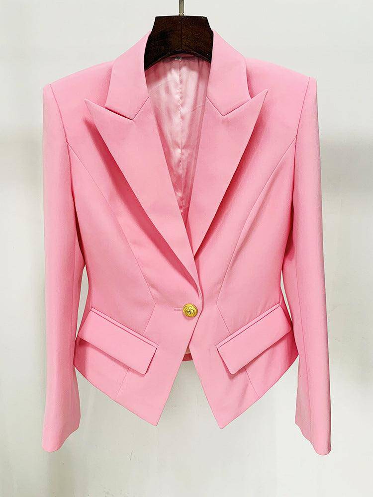 Laura Long Sleeve Collared Double Pocket Blazer - Hot fashionista