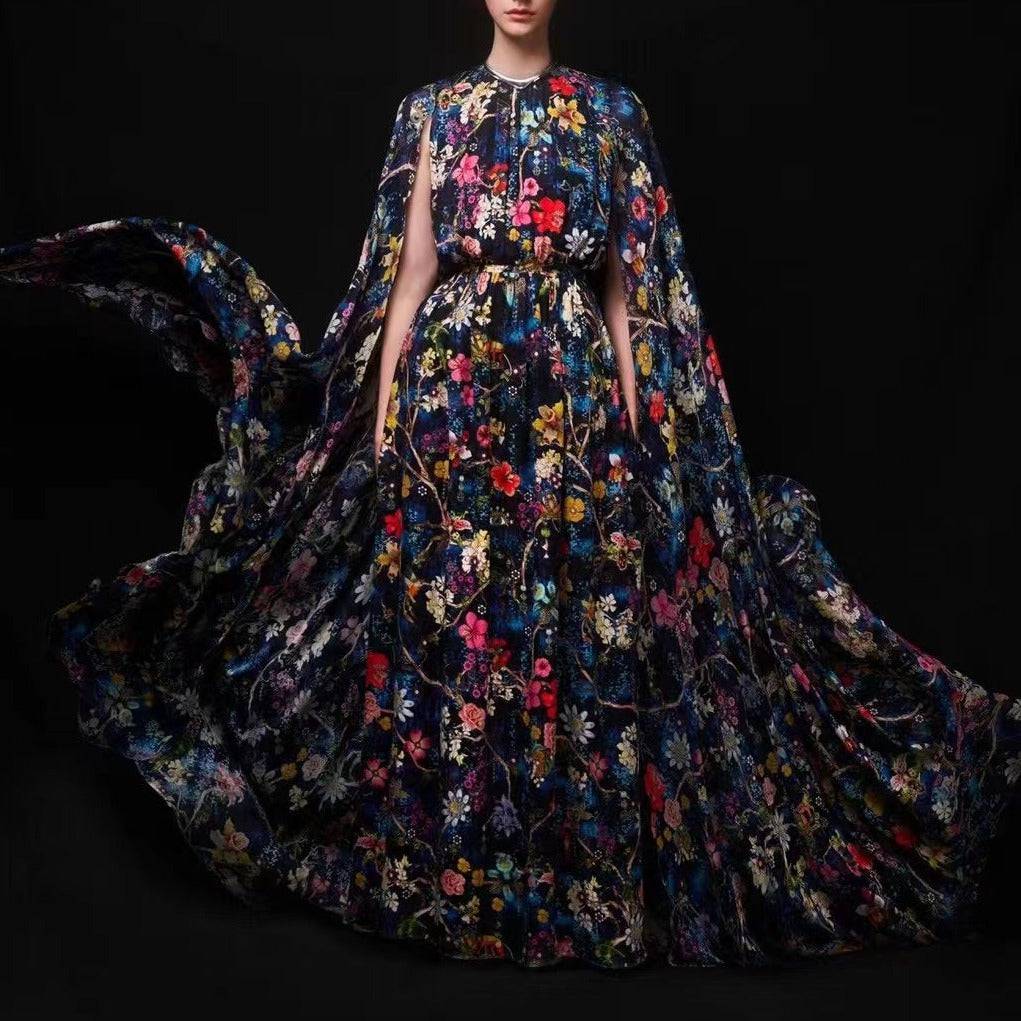 Vestido con lentejuelas y estampado del árbol de la vida de Elliana