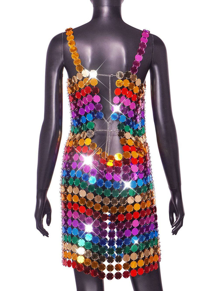 Bonnie Strappy Sequined Mini Dress - Hot fashionista