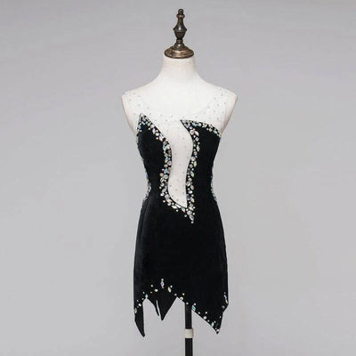 Marilyn Rhinestone Latin Dance Wear Dress