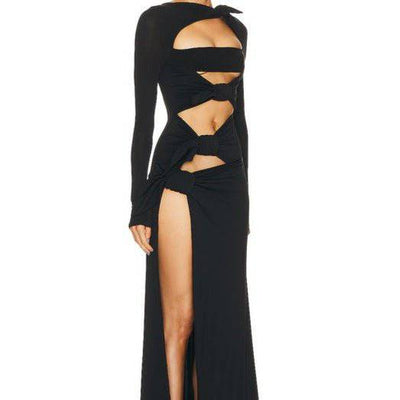 Casey Long Sleeve Cut Out Maxi Dress