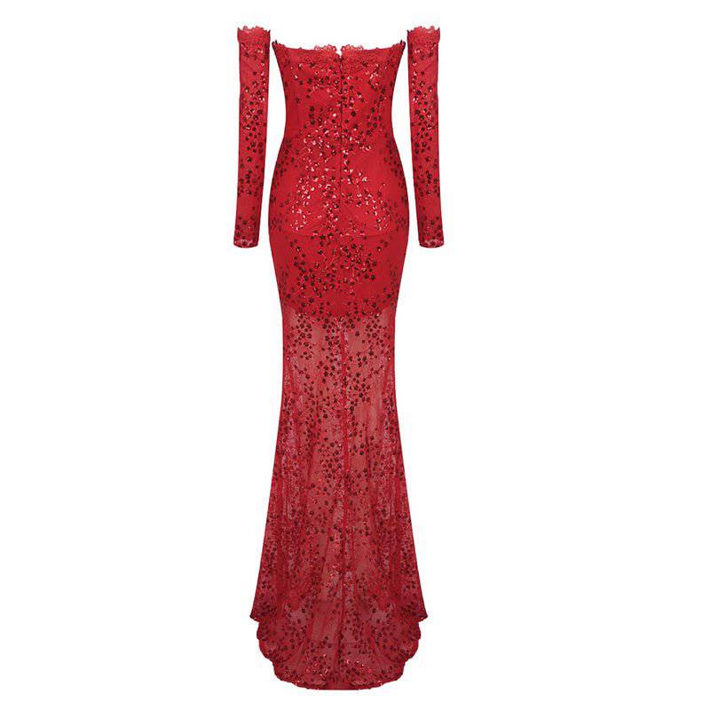 Connie Sweetheart Neck Corset Lace Maxi Dress - Hot fashionista