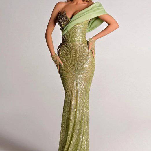 Eve Strapless Sequined Maxi Dress