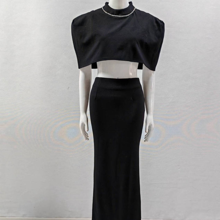 Faye Rhinestone Top And Long Skirt - Hot fashionista